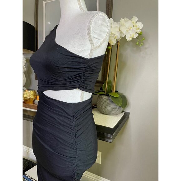 Susana Monaco One Shoulder Dress Black Women's Size XS - Picture 7 of 11
